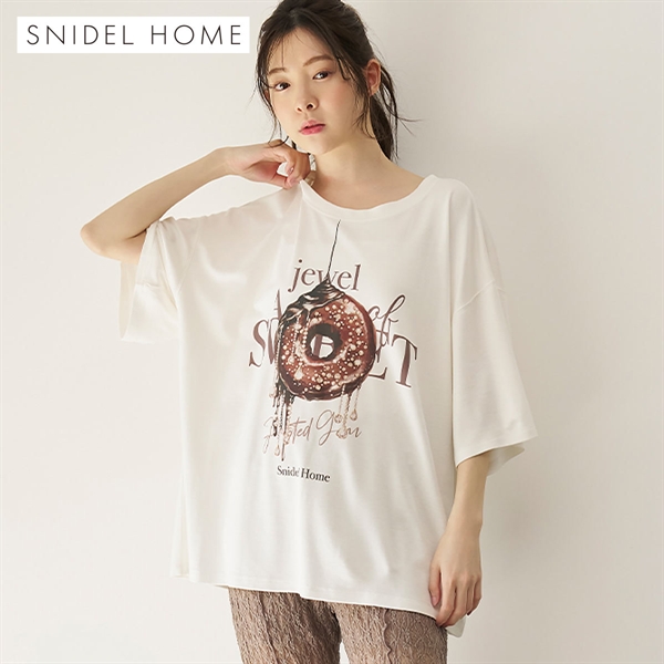 スナイデルホーム ビジュードーナッツTシャツ パジャマ ルームウェア SNIDEL HOME
