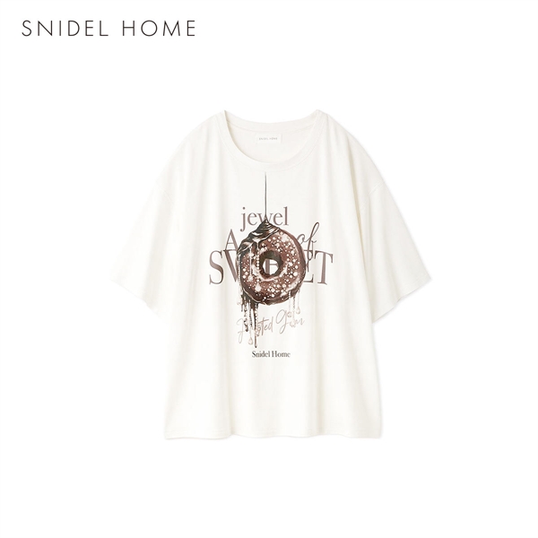 スナイデルホーム ビジュードーナッツTシャツ パジャマ ルームウェア SNIDEL HOME