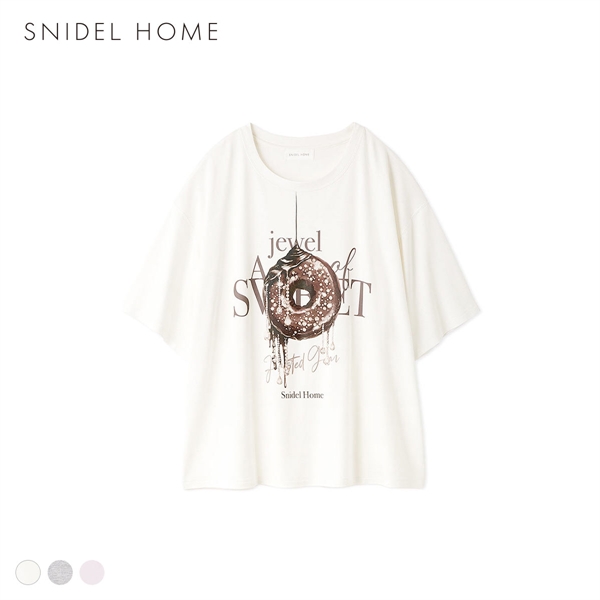 スナイデルホーム ビジュードーナッツTシャツ パジャマ ルームウェア SNIDEL HOME