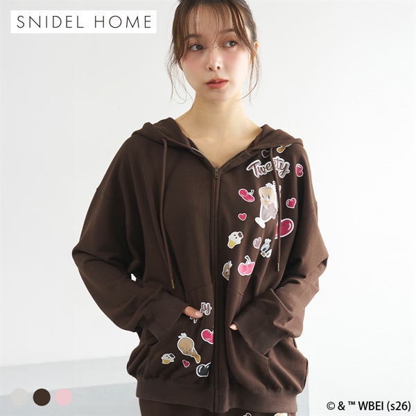 スナイデルホーム Tweety スウェットパーカー ルームウェア パジャマ SNIDEL HOME