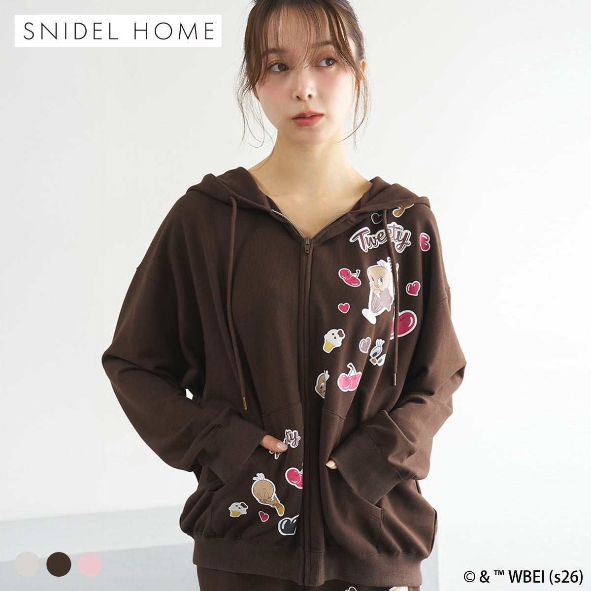 スナイデルホーム Tweety スウェットパーカー ルームウェア パジャマ SNIDEL HOME