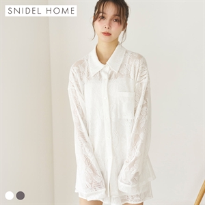 スナイデルホーム カーテンレースシャツ パジャマ ルームウェア SNIDEL HOME