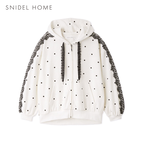 スナイデルホーム レーススウェットパーカー ルームウェア パジャマ SNIDEL HOME