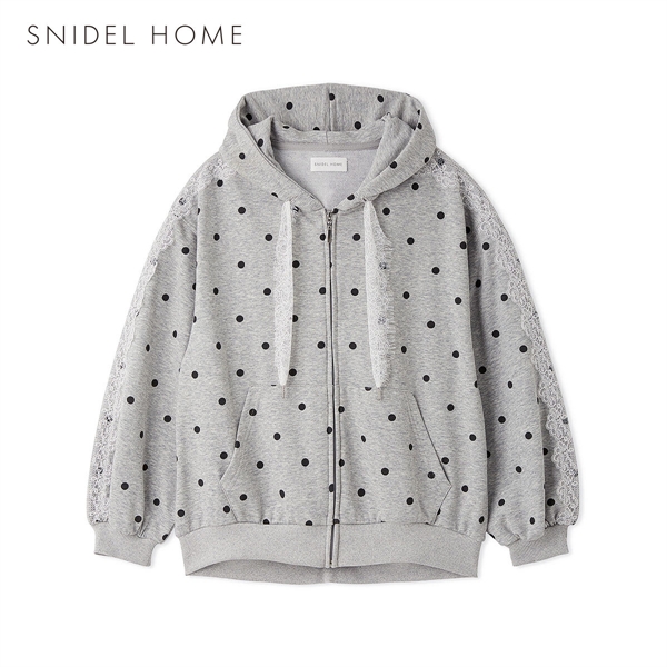スナイデルホーム レーススウェットパーカー ルームウェア パジャマ SNIDEL HOME