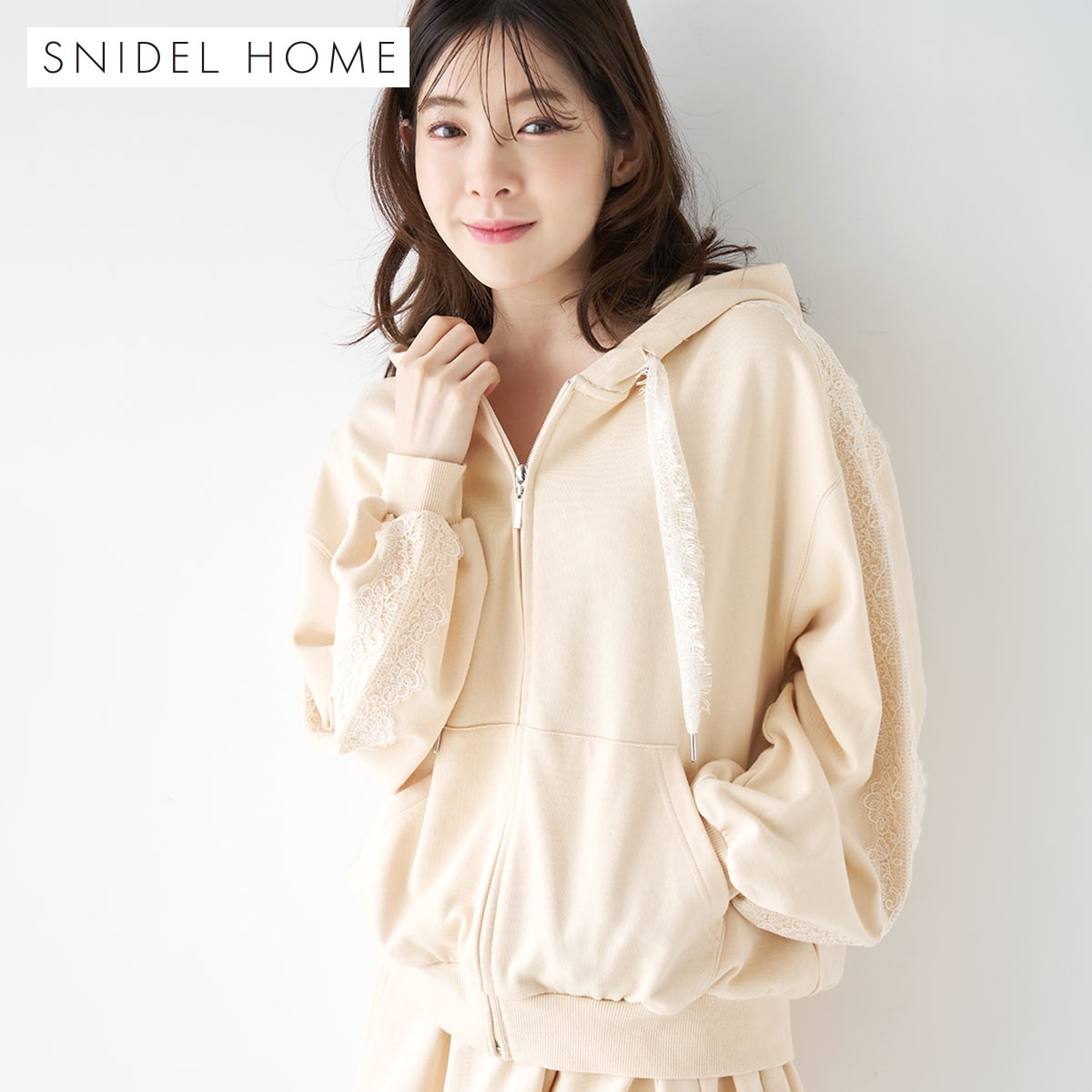 スナイデルホーム Tweety スウェットパーカー ルームウェア パジャマ SNIDEL HOME(YE-イエロー-Free)