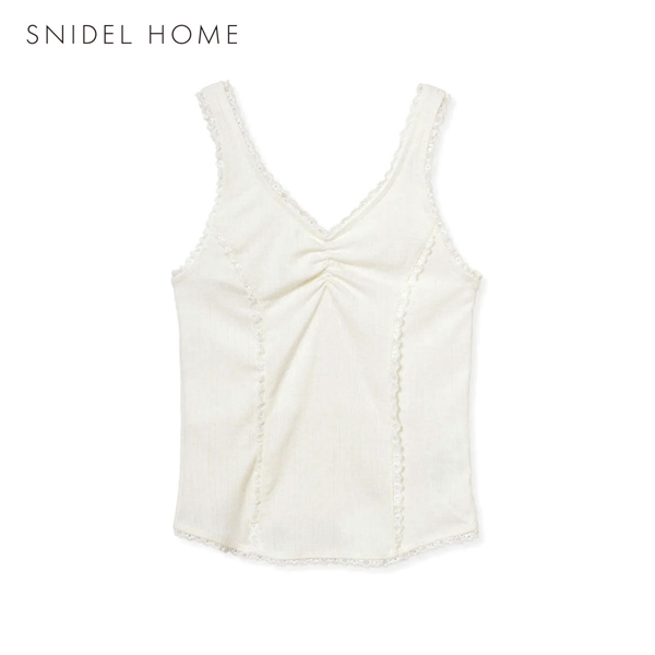 スナイデルホーム アイレットレースカットトップス パジャマ ルームウェア SNIDEL HOME