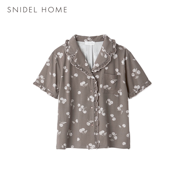 スナイデルホーム Moilis チェリー開襟シャツ ルームウェア パジャマ SNIDEL HOME