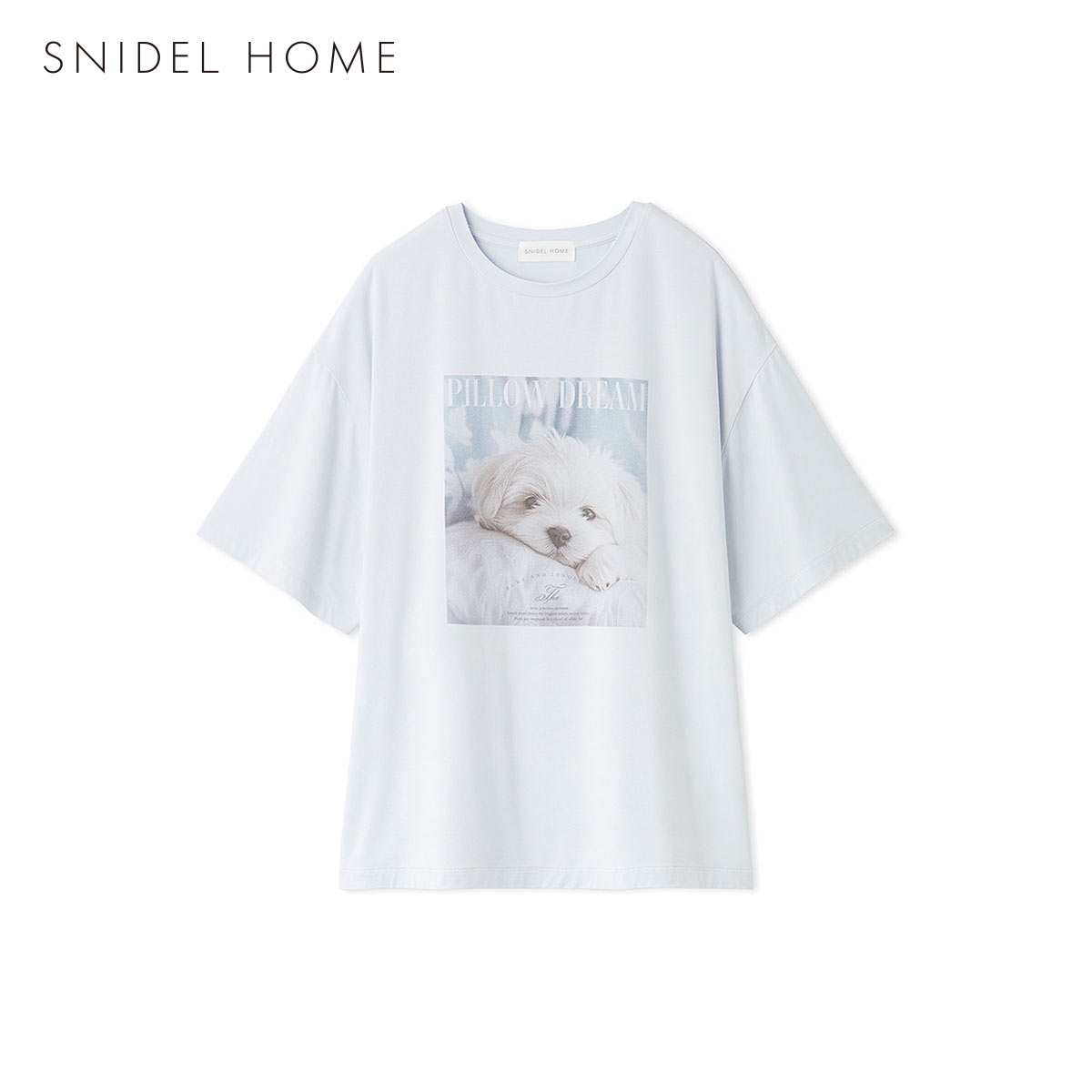 スナイデルホーム 接触冷感 DOG Tシャツ パジャマ ルームウェア SNIDEL HOME(SX-サックス-Free)