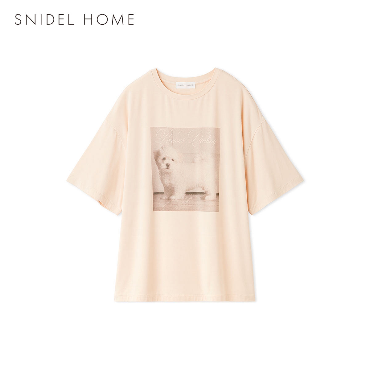 スナイデルホーム 接触冷感 DOG Tシャツ パジャマ ルームウェア SNIDEL HOME(PE-ピーチ-Free)