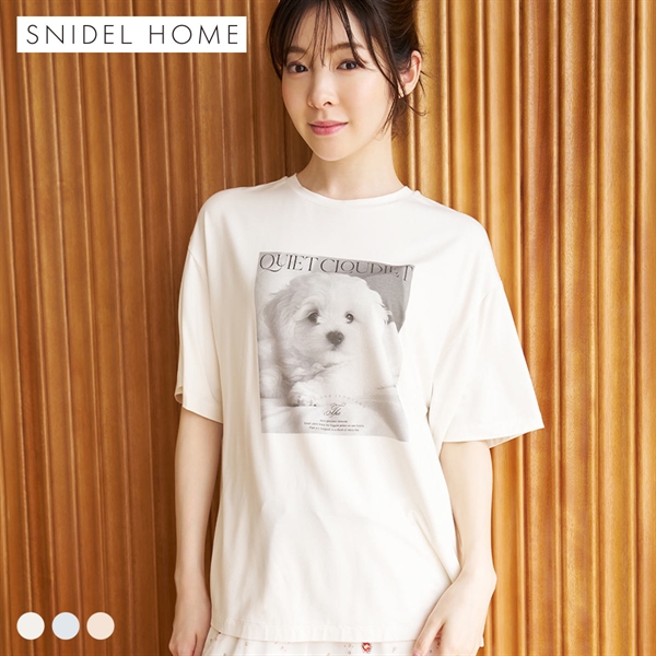 スナイデルホーム 接触冷感 DOG Tシャツ パジャマ ルームウェア SNIDEL HOME