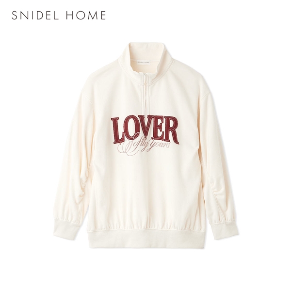 スナイデルホーム ハーフジップスウェットプルオーバー パジャマ ルームウェア SNIDEL HOME