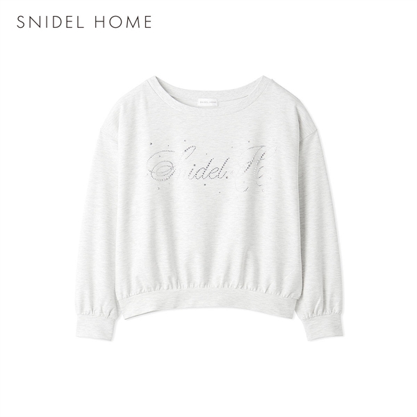 スナイデルホーム ホットフィックスロゴロングTシャツ パジャマ ルームウェア SNIDEL HOME