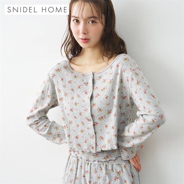 スナイデルホーム ポインテールプリントカーディガン パジャマ ルームウェア SNIDEL HOME