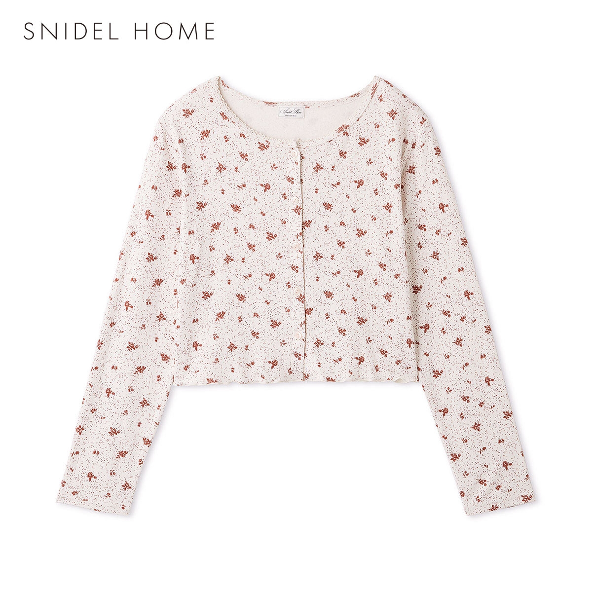 スナイデルホーム ポインテールプリントカーディガン パジャマ ルームウェア SNIDEL HOME(IV-アイボリー-Free)