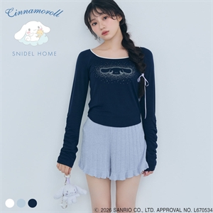 スナイデルホーム Cinnamoroll 接触冷感 ラメプリントミニＴシャツ シナモロール サンリオ SANRIO SNIDEL HOME