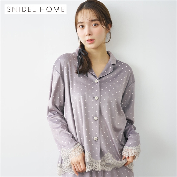 スナイデルホーム Halloween ドット柄開襟シャツ パジャマ ルームウェア SNIDEL HOME ハロウィン