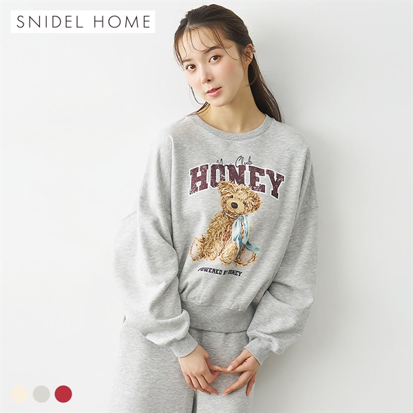 スナイデルホーム ベアスウェットトップス パジャマ ルームウェア SNIDEL HOME