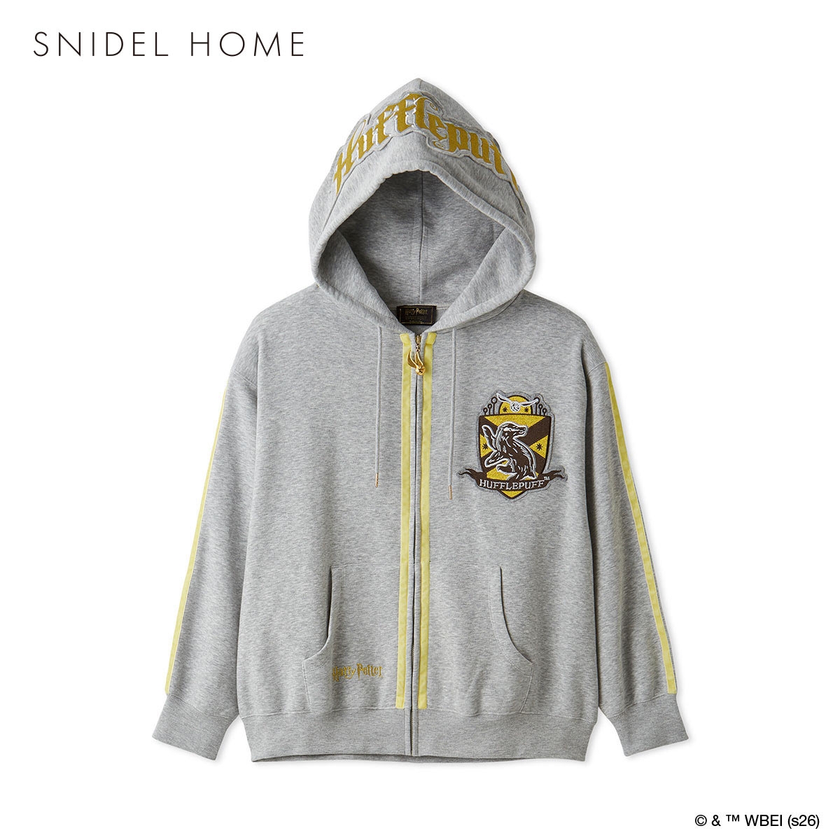 スナイデルホーム メンズ ハリー・ポッター ローブデザインスウェットパーカー パジャマ ルームウェア SNIDEL HOME Harry Potter(YE-イエロー-Free)