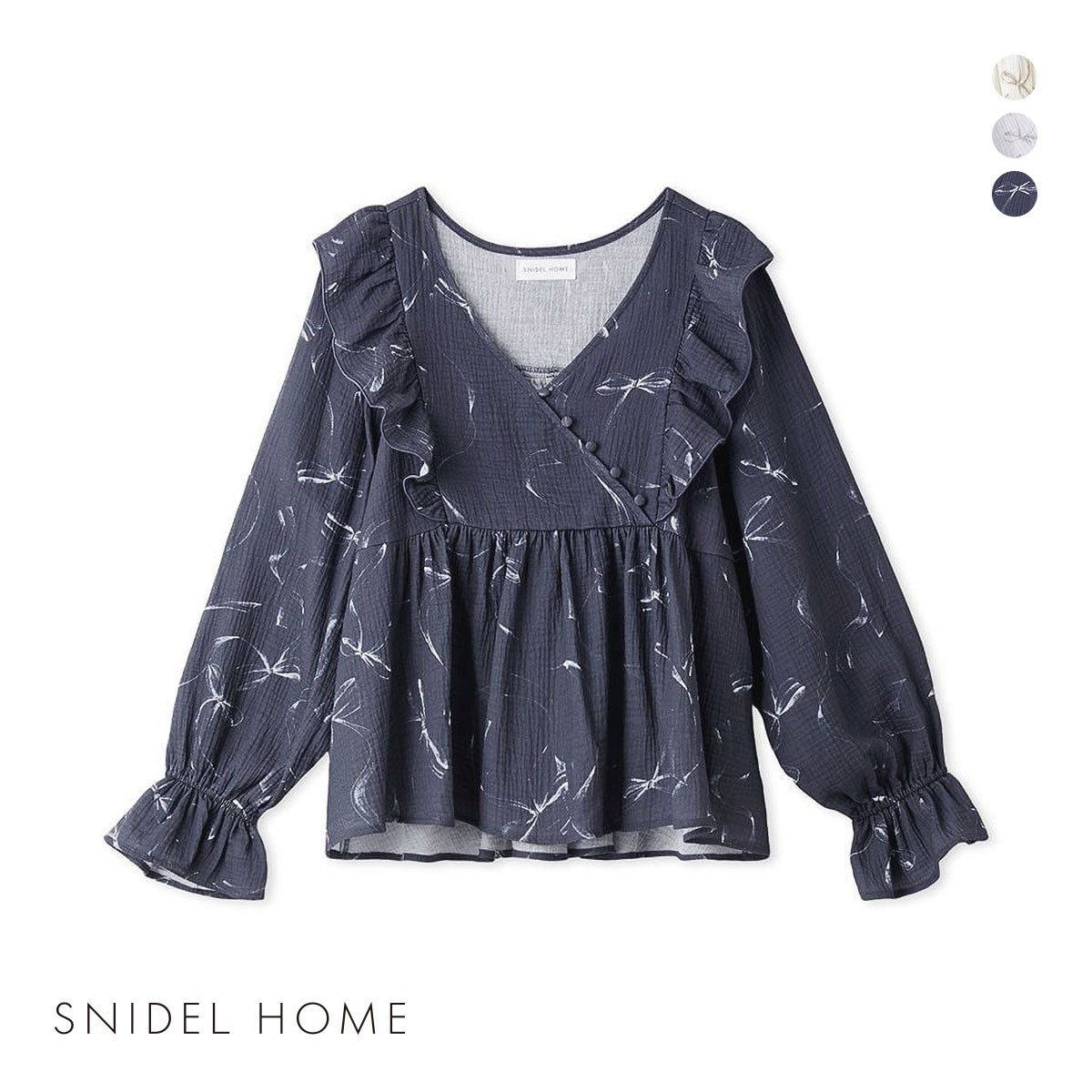 スナイデルホーム ダブルガーゼトップス パジャマ ルームウェア SNIDEL  