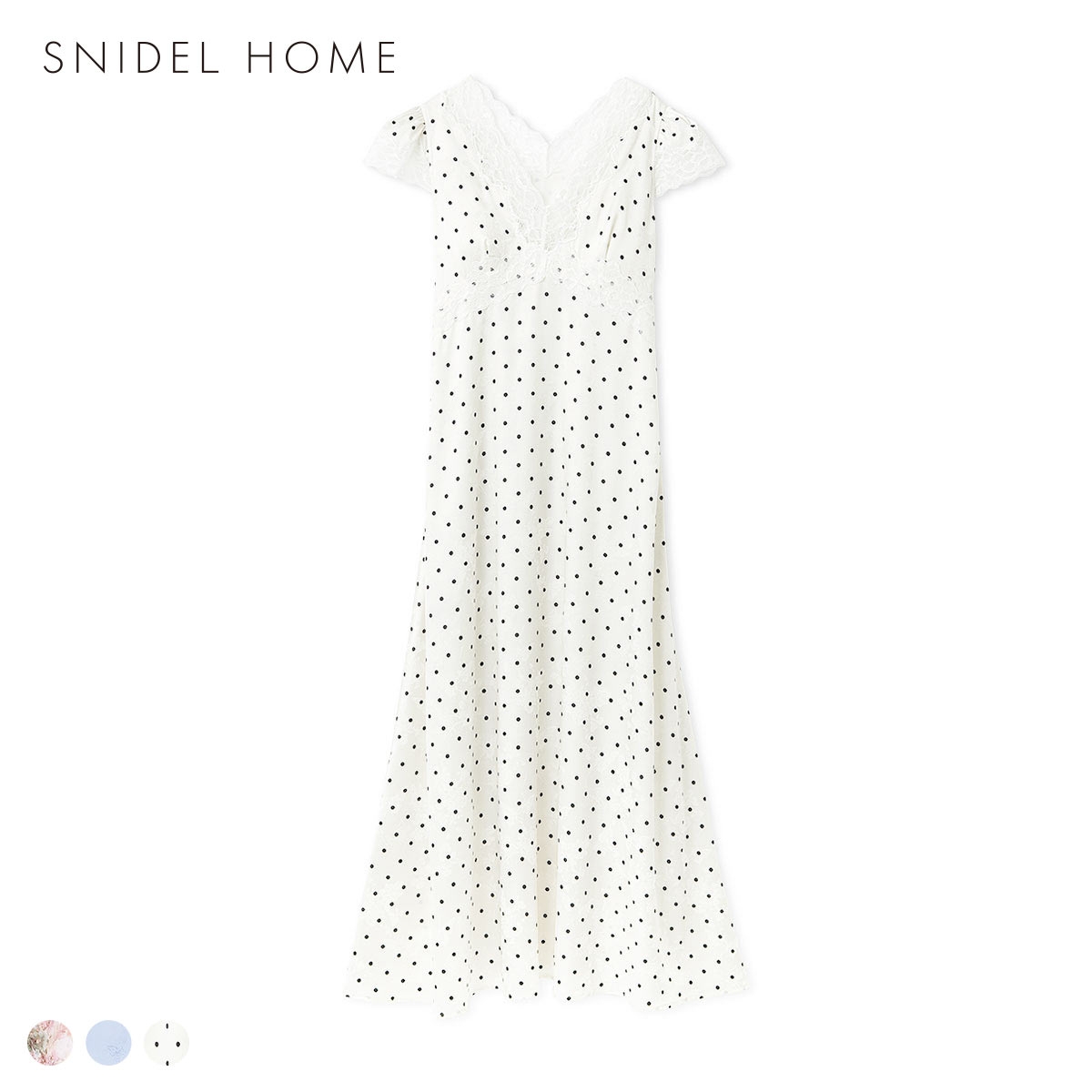 スナイデルホーム サテンジャガードカップインワンピース カップイン パッド付 パジャマ ルームウェア SNIDEL HOME(DOT-ドット-Free)