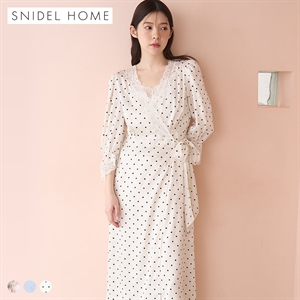 スナイデルホーム サテンジャガードガウン パジャマ ルームウェア SNIDEL HOME