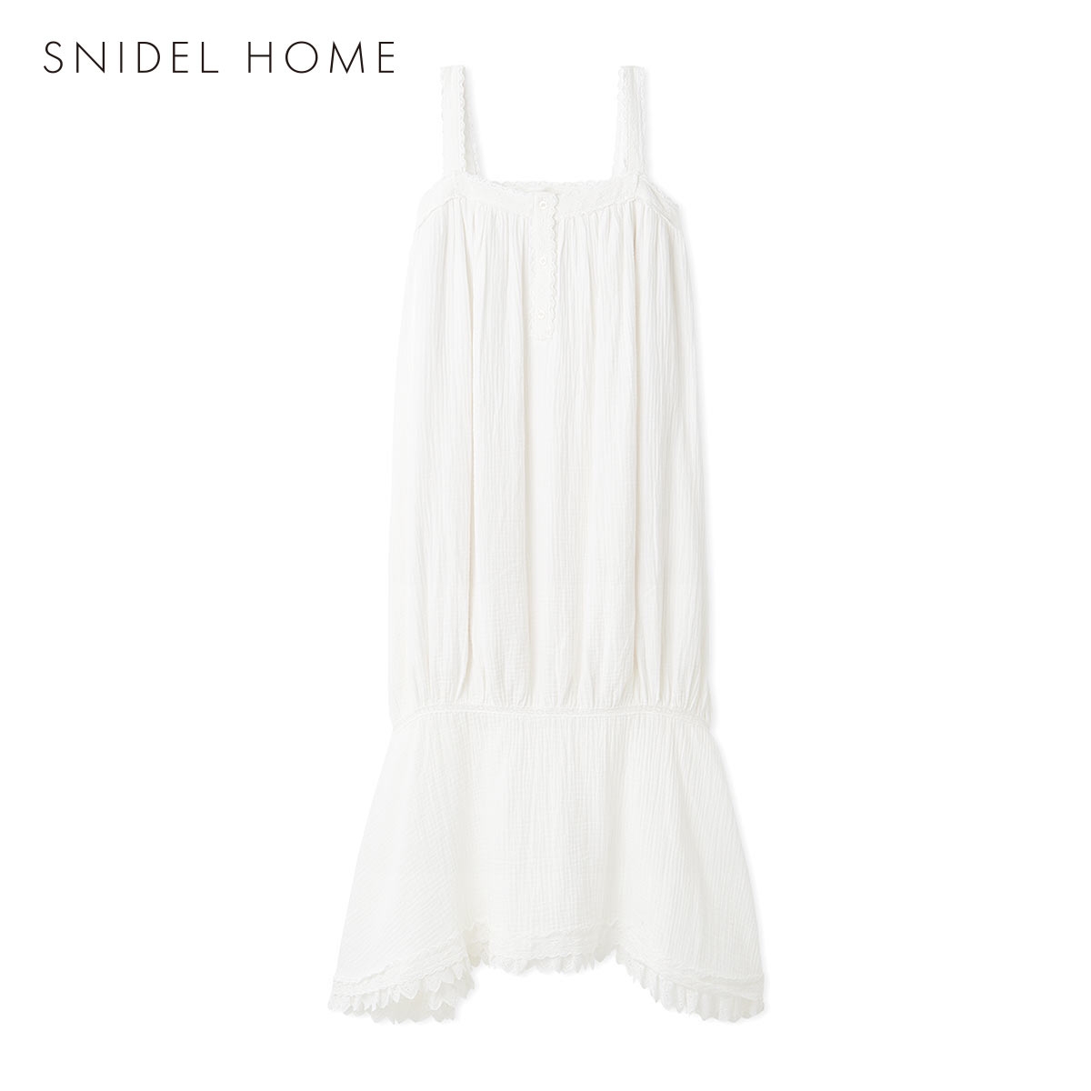 スナイデルホーム コットンガーゼマーメイドワンピース ルームウェア パジャマ SNIDEL HOME(WH-ホワイト-Free)