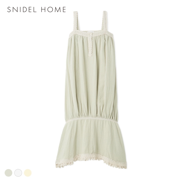 スナイデルホーム コットンガーゼマーメイドワンピース ルームウェア パジャマ SNIDEL HOME