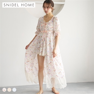スナイデルホーム シフォンレースガウン パジャマ ルームウェア SNIDEL HOME