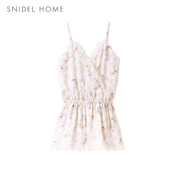 スナイデルホーム シフォンレースオールインワン パジャマ ルームウェア SNIDEL HOME