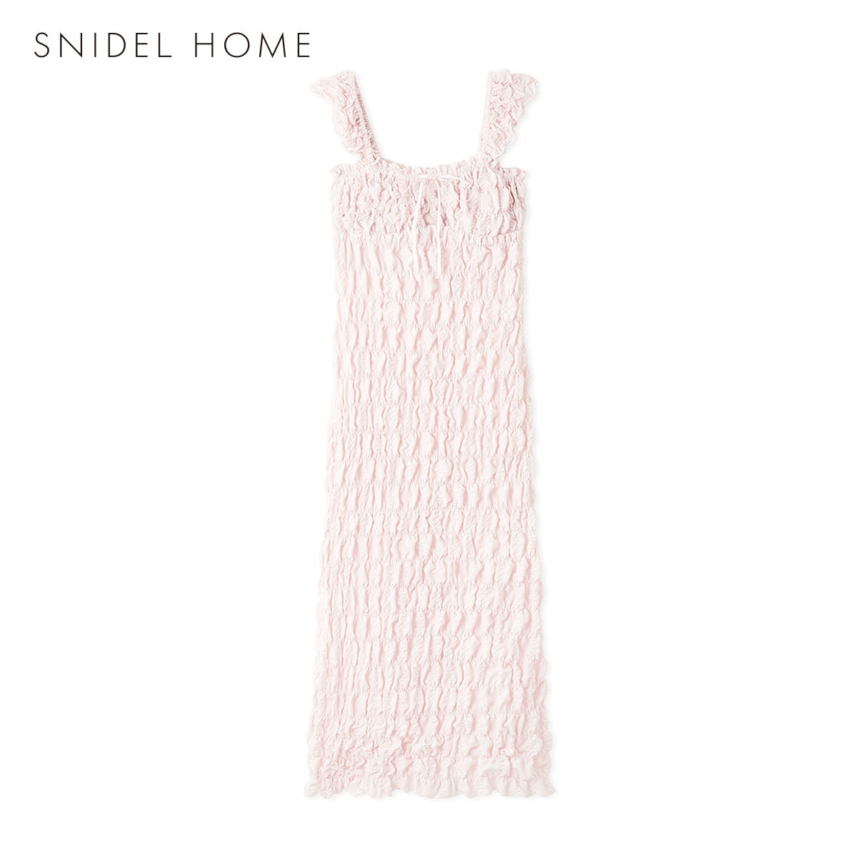 スナイデルホーム シャーリングタンクワンピース パジャマ ルームウェア SNIDEL HOME(PI-ピンク-Free)