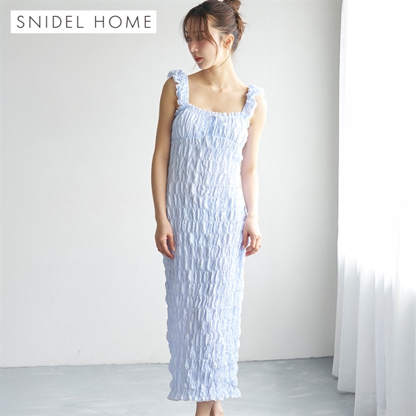スナイデルホーム シャーリングタンクワンピース パジャマ ルームウェア SNIDEL HOME
