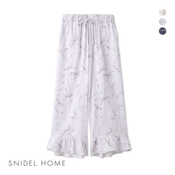 スナイデルホーム ダブルガーゼロングパンツ パジャマ ルームウェア SNIDEL HOME