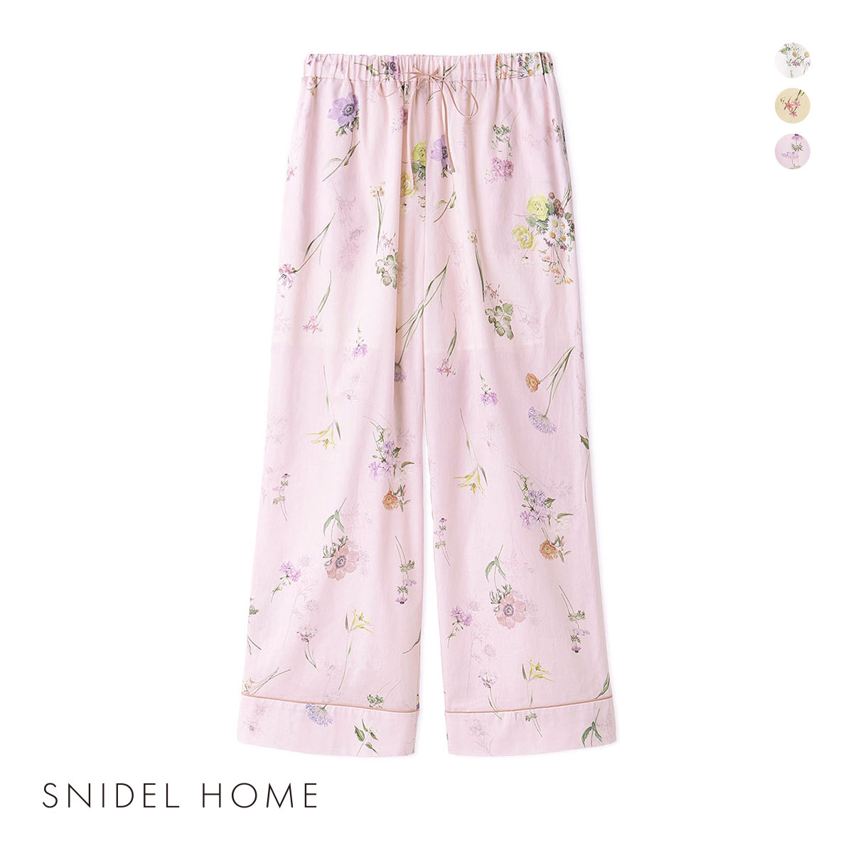 スナイデルホーム ヒーリングライト ロングパンツ パジャマ ルームウェア Healing Light SNIDEL HOME(PI-ピンク-Free)