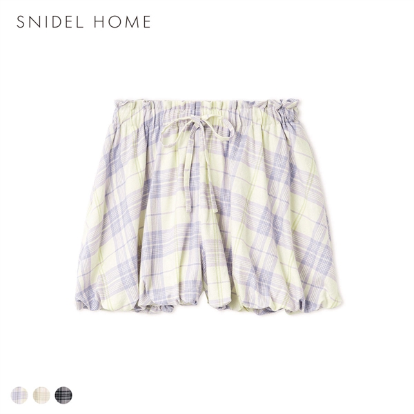 スナイデルホーム チェックバルーンパンツ ルームウェア パジャマ SNIDEL HOME