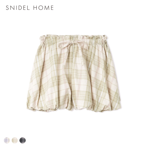 スナイデルホーム チェックバルーンパンツ ルームウェア パジャマ SNIDEL HOME