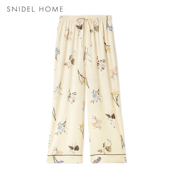 スナイデルホーム UVカット サテンプリントロングパンツ パジャマ ルームウェア SNIDEL HOME
