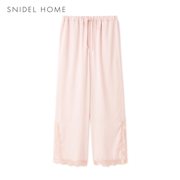 スナイデルホーム サテンジャガードロングパンツ パジャマ ルームウェア SNIDEL HOME