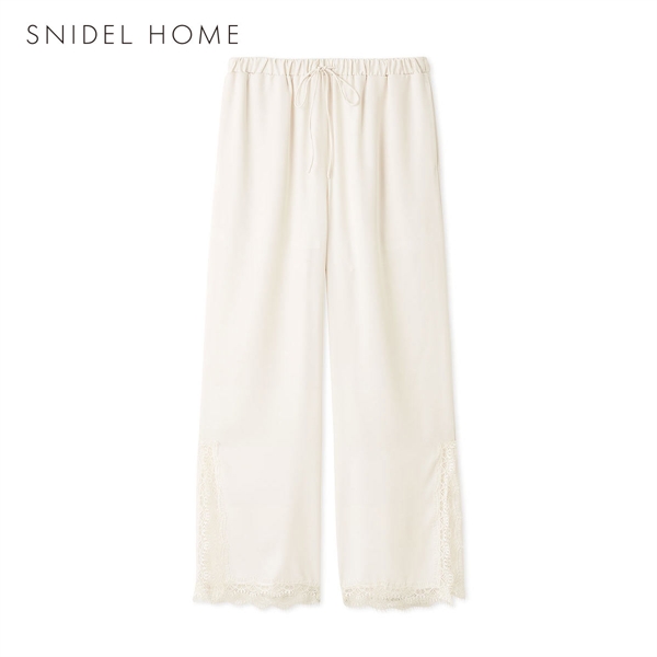 スナイデルホーム サテンジャガードロングパンツ パジャマ ルームウェア SNIDEL HOME