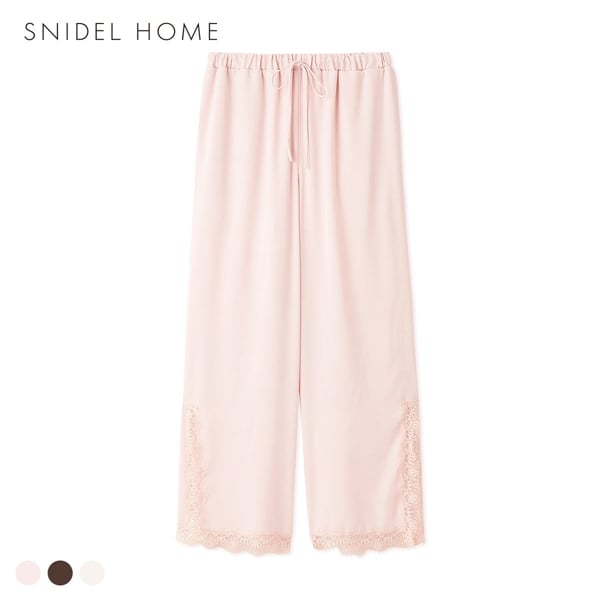 スナイデルホーム サテンジャガードロングパンツ パジャマ ルームウェア SNIDEL HOME