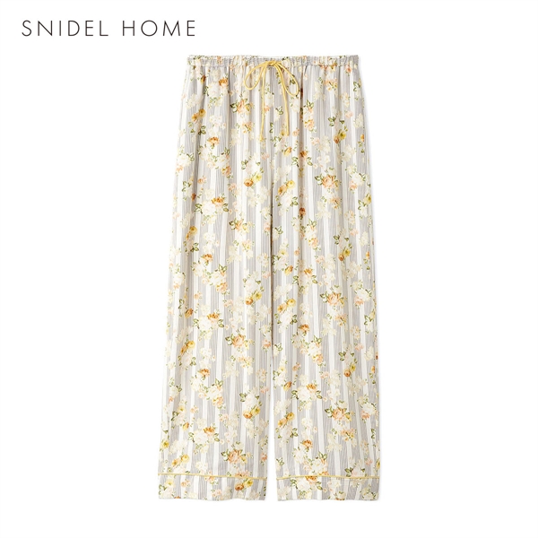 スナイデルホーム 接触冷感 ストライプフラワーシャツ パジャマ ルームウェア SNIDEL HOME