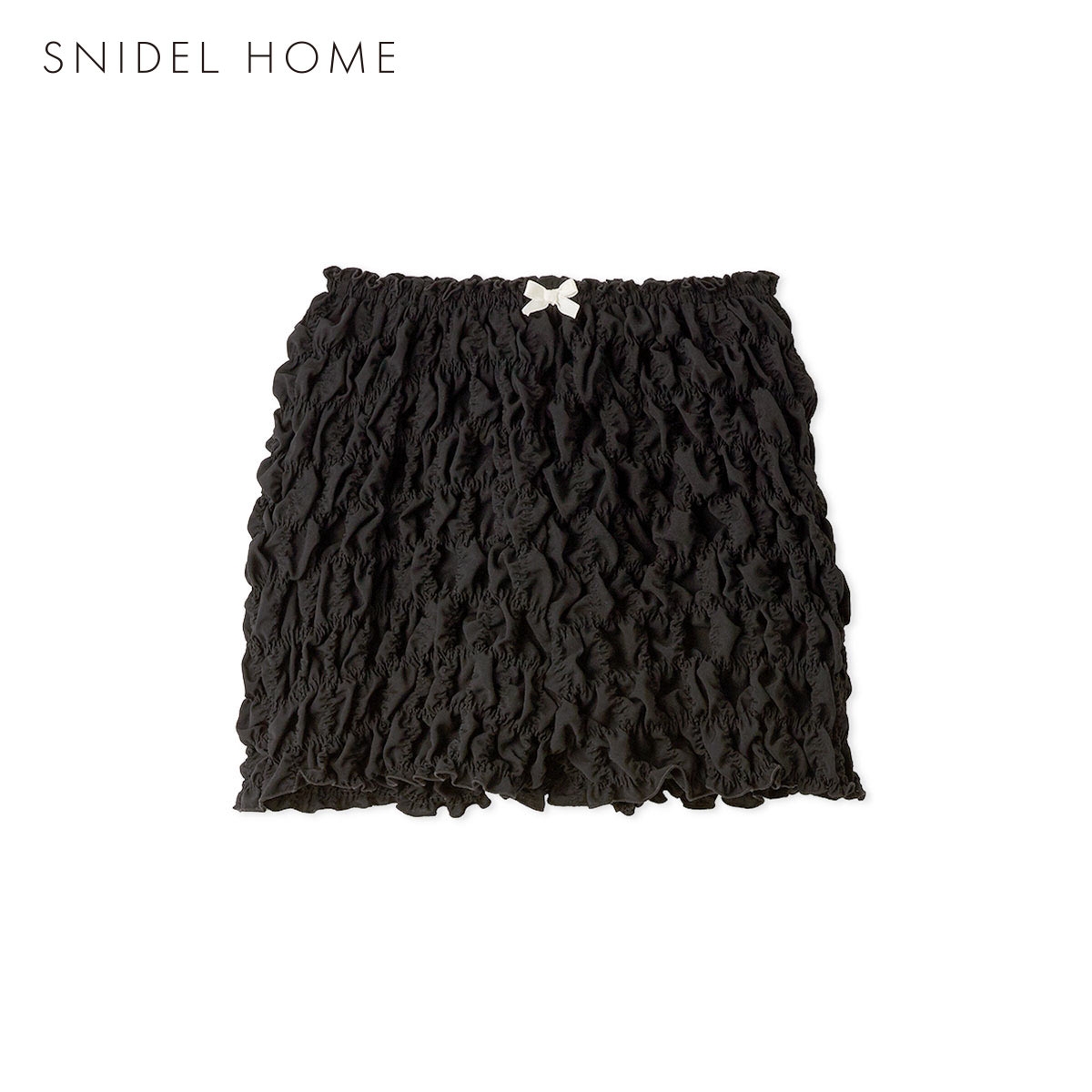 スナイデルホーム シャーリングショートパンツ パジャマ ルームウェア SNIDEL HOME(BK-ブラック-Free)