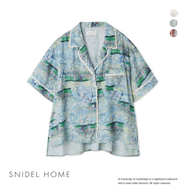 スナイデルホーム University of Cambridge 開襟シャツ パジャマ ルームウェア SNIDEL HOME ケンブリッジ大学