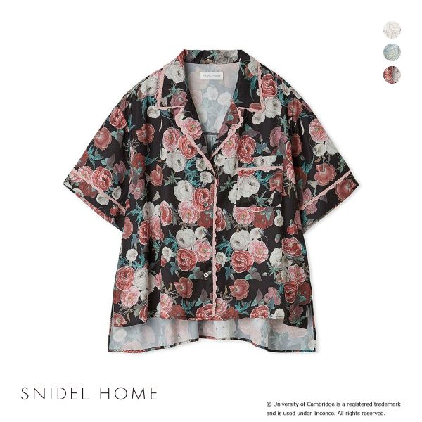 スナイデルホーム University of Cambridge 開襟シャツ パジャマ ルームウェア SNIDEL HOME ケンブリッジ大学