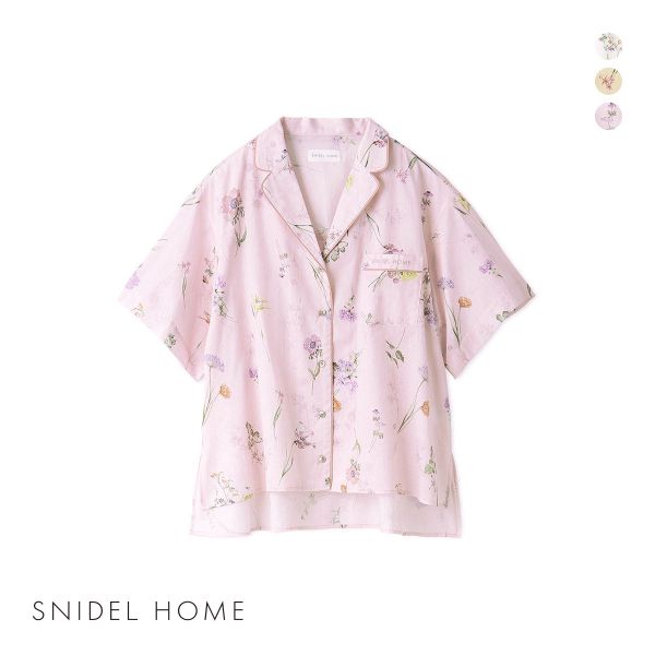 スナイデルホーム ヒーリングライト 開襟シャツ パジャマ ルームウェア Healing Light SNIDEL HOME