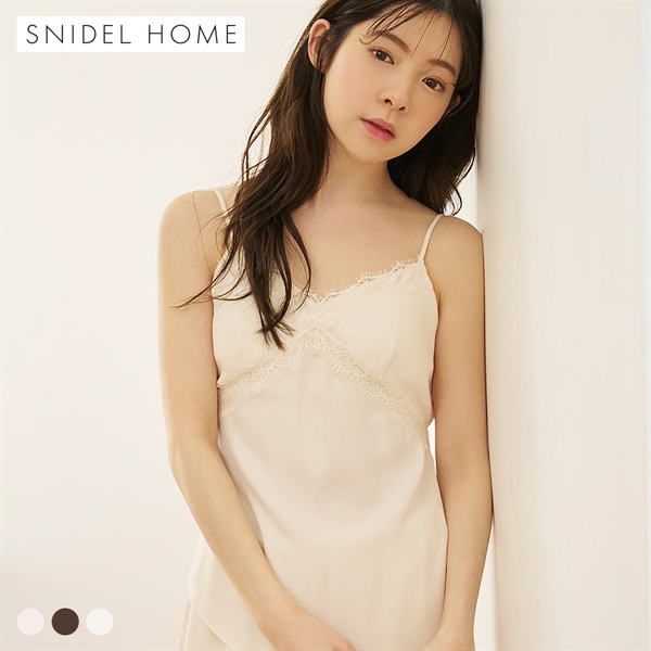 スナイデルホーム サテンジャガードチュニック パジャマ ルームウェア SNIDEL HOME