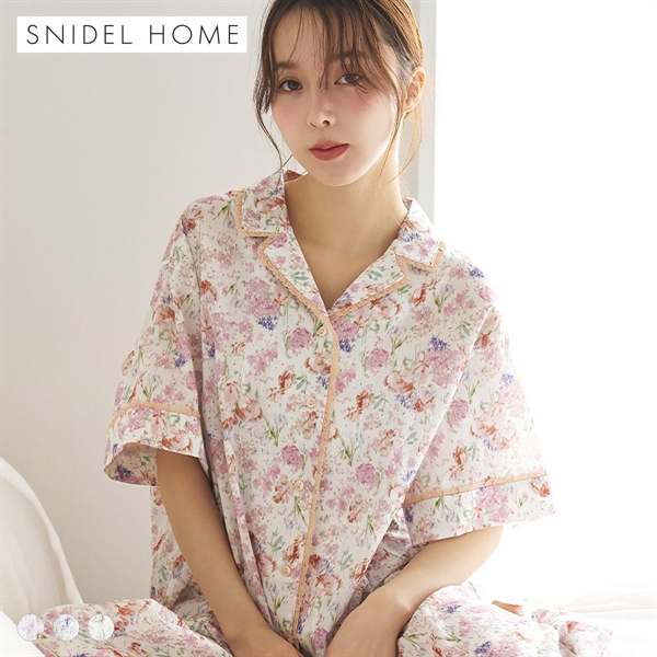スナイデルホーム HealingLight 開襟シャツ ルームウェア パジャマ SNIDEL HOME
