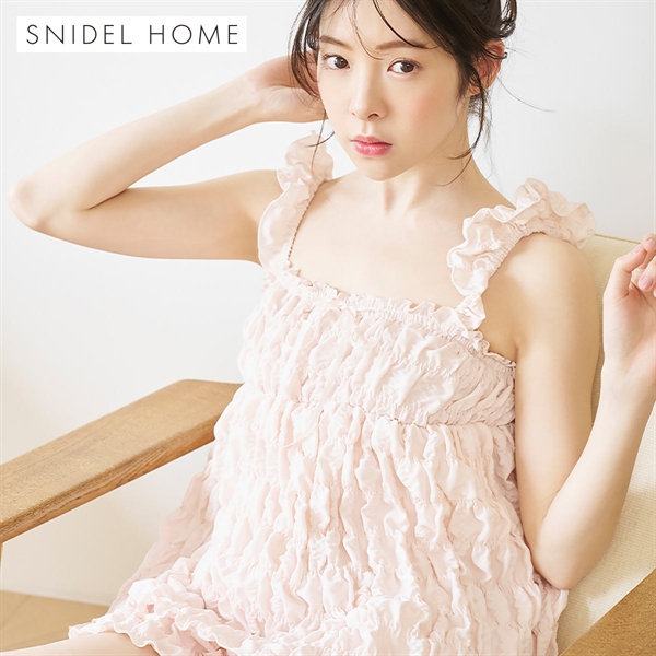 スナイデルホーム シャーリングチュニックタンクトップ パジャマ ルームウェア SNIDEL HOME