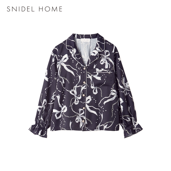 スナイデルホーム リボンチェーン開襟シャツ ルームウェア パジャマ SNIDEL HOME