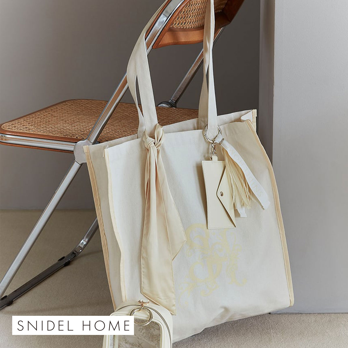 スナイデルホーム SNIDEL HOME ロゴトートバッグ(YE-イエロー-Free)