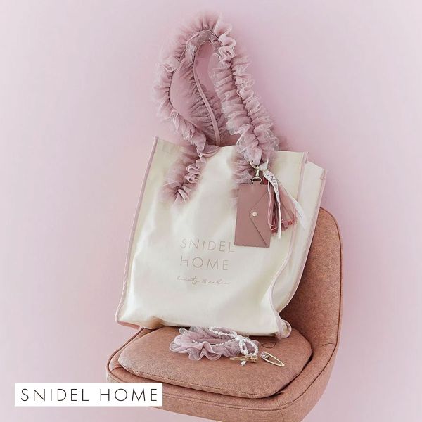スナイデルホーム SNIDEL HOME チュールキャンバスバッグ